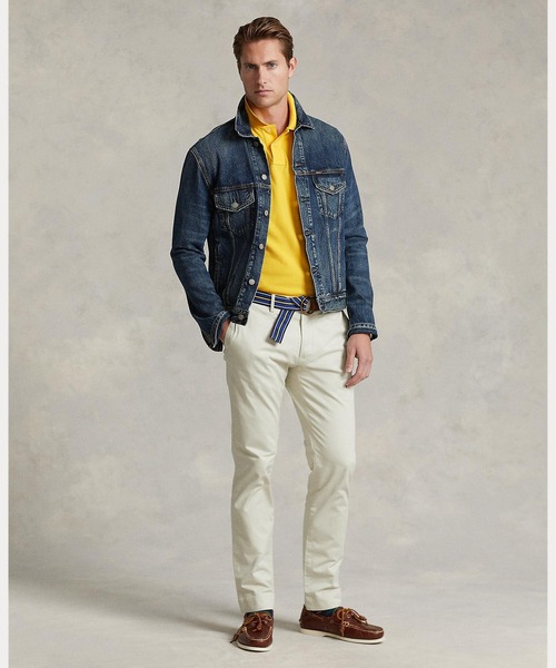 POLO RALPH LAUREN(ポロ ラルフ ローレン)の「アイコニック メッシュ ポロシャツ(ポロシャツ・メンズ・イエロー・SMALL/MEDIUM/LARGE/X-SMALL/XX-LARGE/X-LARGE)」の3枚目の写真