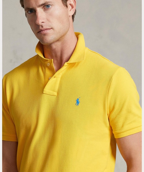POLO RALPH LAUREN(ポロ ラルフ ローレン)の「アイコニック メッシュ ポロシャツ(ポロシャツ・メンズ・イエロー・SMALL/MEDIUM/LARGE/X-SMALL/XX-LARGE/X-LARGE)」の5枚目の写真