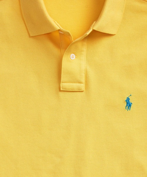 POLO RALPH LAUREN(ポロ ラルフ ローレン)の「アイコニック メッシュ ポロシャツ(ポロシャツ・メンズ・イエロー・SMALL/MEDIUM/LARGE/X-SMALL/XX-LARGE/X-LARGE)」の6枚目の写真