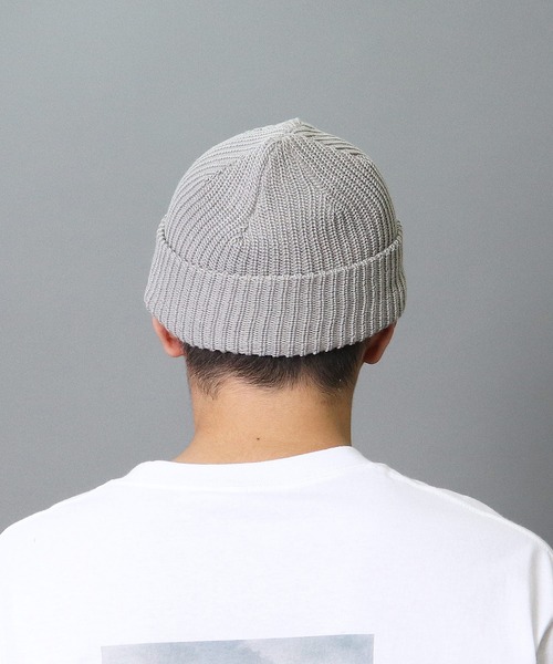 THE BAREFOOT（ベアフット）の「∴【 JABURO / ジャブロー 】CA SHORT WATCH 　ロール、ショート系 ニットキャップ ワッチ（ニットキャップ/ビーニー・メンズ・バーガンディー/ネイビー/ブラック/ベージュ/ブラウン/グレー/オフホワイト・FREE）」の10枚目の写真