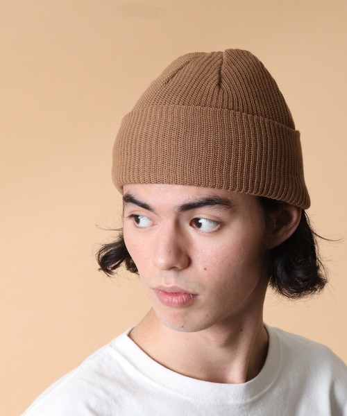 THE BAREFOOT（ベアフット）の「∴【 JABURO / ジャブロー 】CA SHORT WATCH 　ロール、ショート系 ニットキャップ ワッチ（ニットキャップ/ビーニー・メンズ・バーガンディー/ネイビー/ブラック/ベージュ/ブラウン/グレー/オフホワイト・FREE）」の13枚目の写真