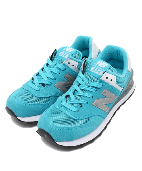 NEW BALANCE（ニューバランス）の「ウィメンズ ニューバランス new balance WL574 SBG（スニーカー・レディース・ブルー/レッド/ライトブルー・24cm/23cm/22cm）」の2枚目の写真