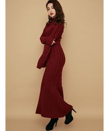 RESEXXY | ケーブルマキシニットワンピース(ワンピース)