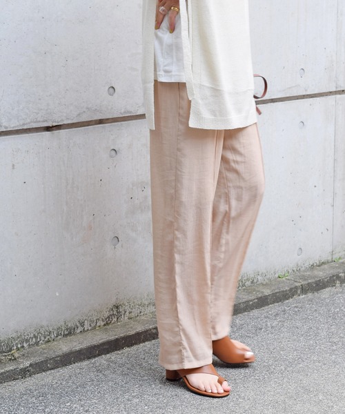 Marient(マリエント)の「楊柳シアーギャザーPT/パンツ(その他パンツ・レディース・ライトグリーン/ライトパープル/ベージュ・FREE)」の2枚目の写真