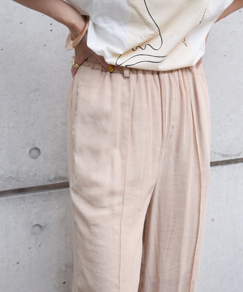 Marient(マリエント)の「楊柳シアーギャザーPT/パンツ(その他パンツ・レディース・ライトグリーン/ライトパープル/ベージュ・FREE)」の6枚目の写真