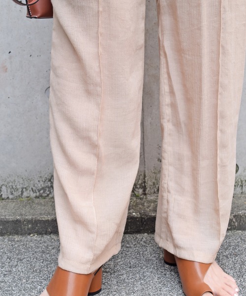 Marient(マリエント)の「楊柳シアーギャザーPT/パンツ(その他パンツ・レディース・ライトグリーン/ライトパープル/ベージュ・FREE)」の7枚目の写真