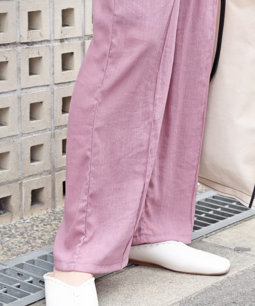 Marient(マリエント)の「楊柳シアーギャザーPT/パンツ(その他パンツ・レディース・ライトグリーン/ライトパープル/ベージュ・FREE)」の18枚目の写真