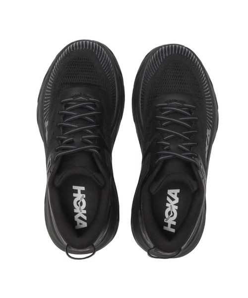 HOKA（ホカ）の「BONDI 7 1110519（スニーカー・レディース・ブラック×ブラック・23.5cm/24.5cm/23.0cm/24.0cm/25.0cm/22.5cm/22.0cm/25.5cm/26.0cm）」の4枚目の写真
