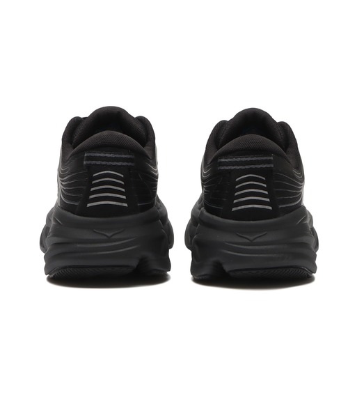 HOKA（ホカ）の「BONDI 7 1110519（スニーカー・レディース・ブラック×ブラック・23.5cm/24.5cm/23.0cm/24.0cm/25.0cm/22.5cm/22.0cm/25.5cm/26.0cm）」の5枚目の写真