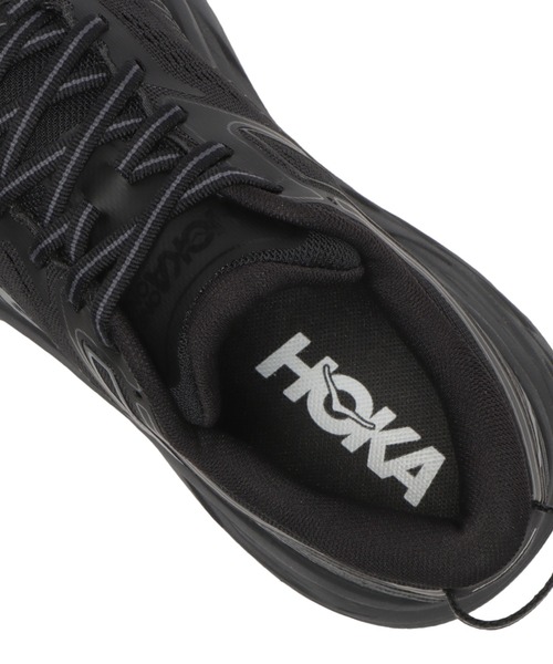 HOKA（ホカ）の「BONDI 7 1110519（スニーカー・レディース・ブラック×ブラック・23.5cm/24.5cm/23.0cm/24.0cm/25.0cm/22.5cm/22.0cm/25.5cm/26.0cm）」の6枚目の写真