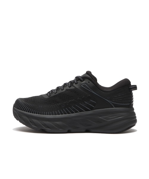 HOKA（ホカ）の「BONDI 7 1110519（スニーカー・レディース・ブラック×ブラック・23.5cm/24.5cm/23.0cm/24.0cm/25.0cm/22.5cm/22.0cm/25.5cm/26.0cm）」の8枚目の写真