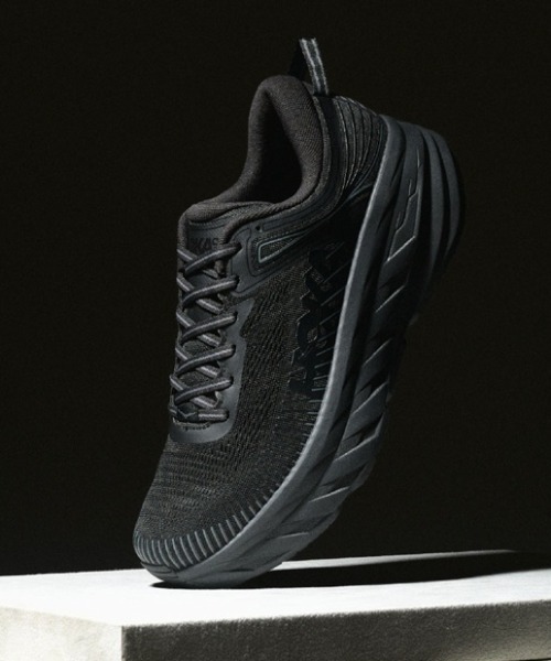 HOKA（ホカ）の「BONDI 7 1110519（スニーカー・レディース・ブラック×ブラック・23.5cm/24.5cm/23.0cm/24.0cm/25.0cm/22.5cm/22.0cm/25.5cm/26.0cm）」の9枚目の写真