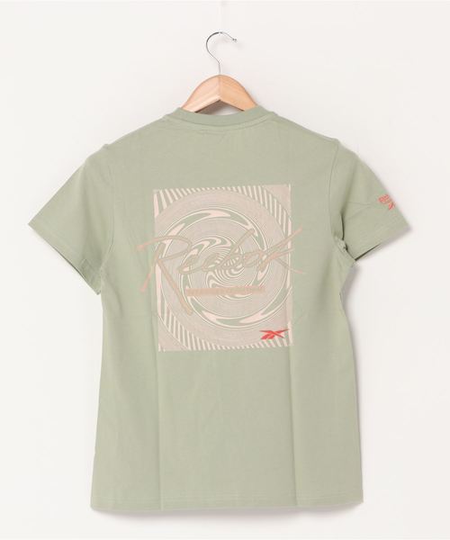 Reebok（リーボック）の「クラシックス FTRS Tシャツ [Classics FTRS Tee]（Tシャツ/カットソー・レディース・グレー/アイボリー・SMALL/MEDIUM/LARGE/X-LARGE）」の3枚目の写真