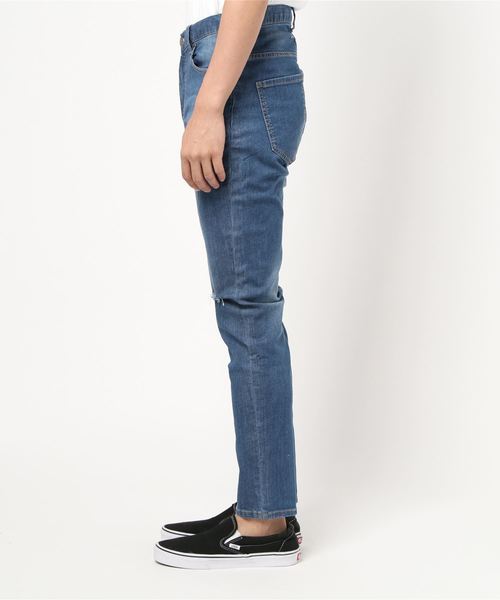 VENCEEXCHANGE(ヴァンスエクスチェンジ)の「デニムスキニーパンツ(デニムパンツ・メンズ・ネイビー/ブルー・S/L/M)」の3枚目の写真