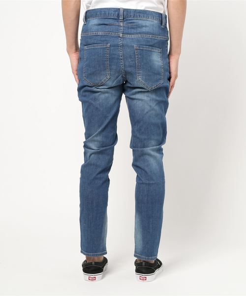 VENCEEXCHANGE(ヴァンスエクスチェンジ)の「デニムスキニーパンツ(デニムパンツ・メンズ・ネイビー/ブルー・S/L/M)」の4枚目の写真
