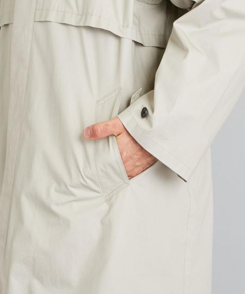 Steven Alan(スティーブンアラン)の「<Steven Alan> HIGH/COUNT TYPEWRITER RIDE BALMACAAN COAT/コート(ステンカラーコート・メンズ・グレー/ナチュラル・L/XL/M/S)」の12枚目の写真