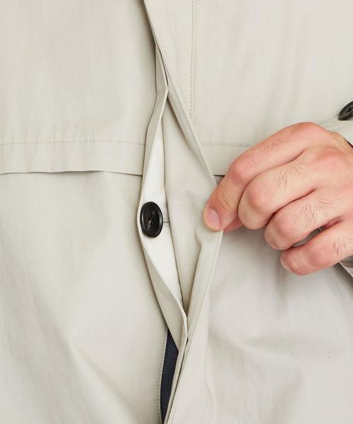 Steven Alan(スティーブンアラン)の「<Steven Alan> HIGH/COUNT TYPEWRITER RIDE BALMACAAN COAT/コート(ステンカラーコート・メンズ・グレー/ナチュラル・L/XL/M/S)」の15枚目の写真