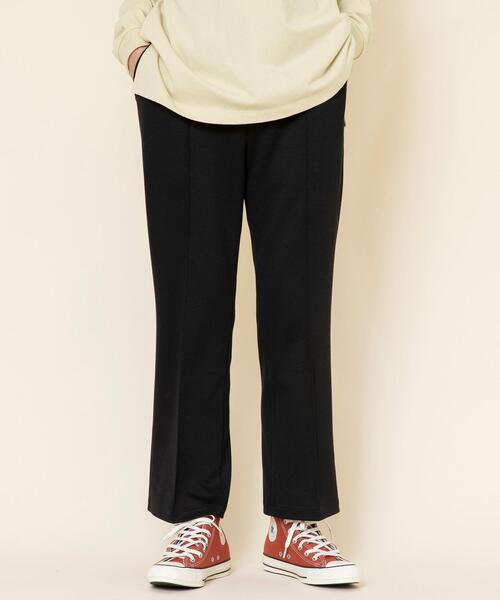 coen（コーエン）の「ツイルジャージーセンタータックパンツ（スラックス・レディース・モカ/ベージュ/ブラック・LARGE/MEDIUM）」の4枚目の写真