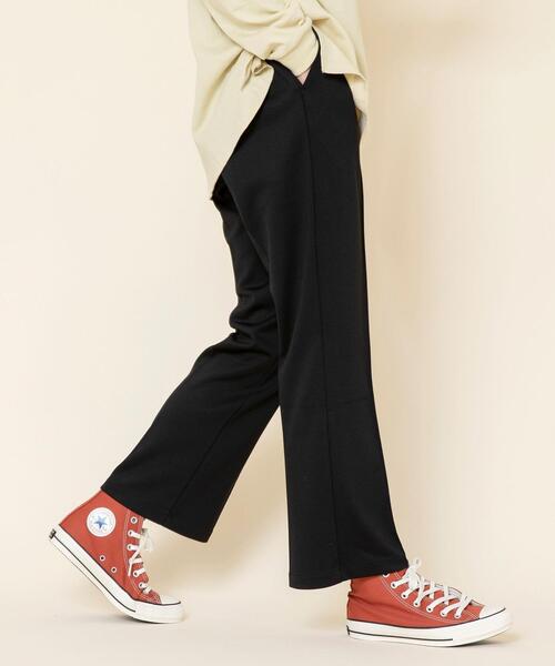 coen（コーエン）の「ツイルジャージーセンタータックパンツ（スラックス・レディース・モカ/ベージュ/ブラック・LARGE/MEDIUM）」の5枚目の写真