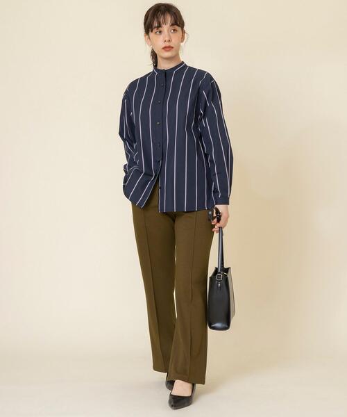 coen（コーエン）の「ツイルジャージーセンタータックパンツ（スラックス・レディース・モカ/ベージュ/ブラック・LARGE/MEDIUM）」の20枚目の写真