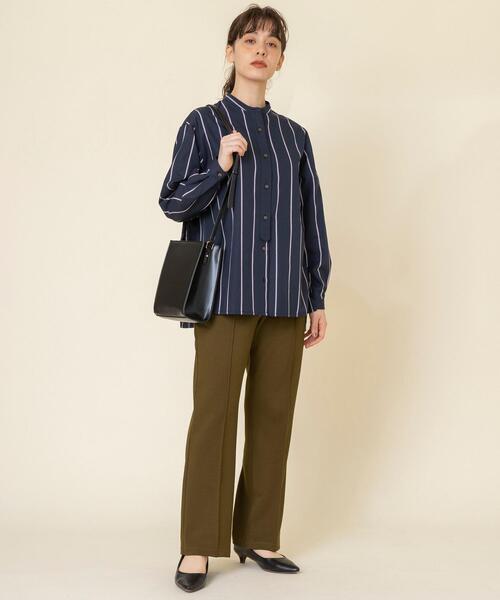 coen（コーエン）の「ツイルジャージーセンタータックパンツ（スラックス・レディース・モカ/ベージュ/ブラック・LARGE/MEDIUM）」の21枚目の写真