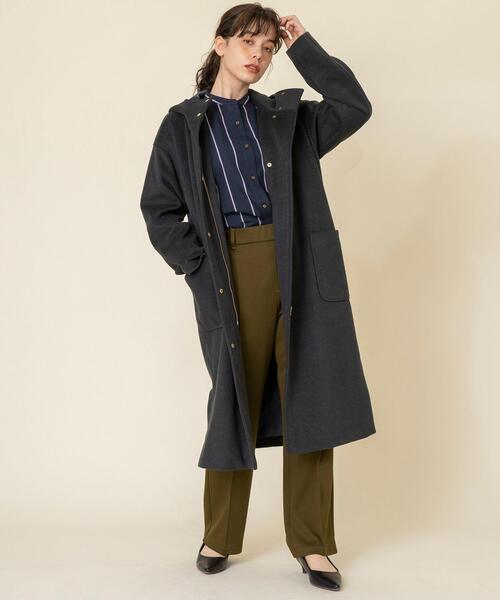 coen（コーエン）の「ツイルジャージーセンタータックパンツ（スラックス・レディース・モカ/ベージュ/ブラック・LARGE/MEDIUM）」の22枚目の写真