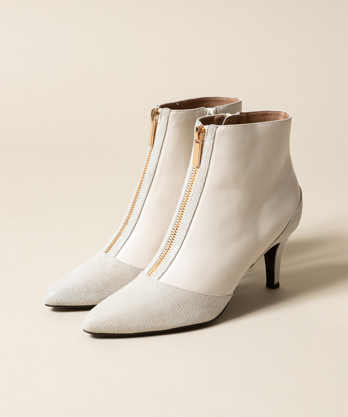 PICHE ABAHOUSE（ピシェ アバハウス）の「Bianc -Yulia- センタージップブーツ（ブーツ・レディース・アイボリー/ブラック・35/36/37/38/39）」の2枚目の写真