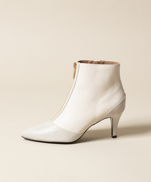 PICHE ABAHOUSE（ピシェ アバハウス）の「Bianc -Yulia- センタージップブーツ（ブーツ・レディース・アイボリー/ブラック・35/36/37/38/39）」の4枚目の写真