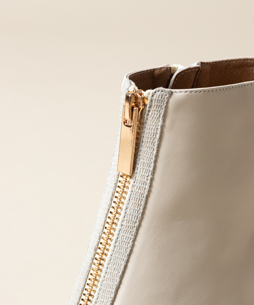 PICHE ABAHOUSE（ピシェ アバハウス）の「Bianc -Yulia- センタージップブーツ（ブーツ・レディース・アイボリー/ブラック・35/36/37/38/39）」の8枚目の写真