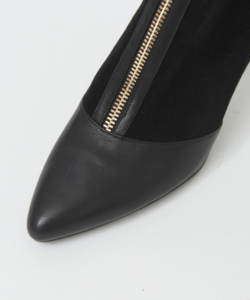 PICHE ABAHOUSE（ピシェ アバハウス）の「Bianc -Yulia- センタージップブーツ（ブーツ・レディース・アイボリー/ブラック・35/36/37/38/39）」の12枚目の写真