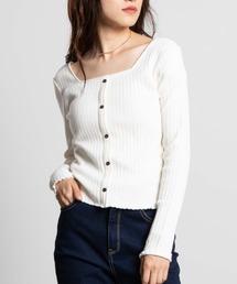 WEGO | WEGO/フロントボタンリブロンT(Tシャツ/カットソー)