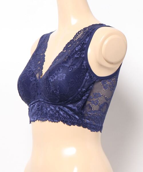 Absorle（アブソール）の「レーシーバストアップ　ナイトブラ（ナイトブラ・レディース・ブラック/ピンク/ネイビー/ホワイト・S/M/L/LL）」の7枚目の写真