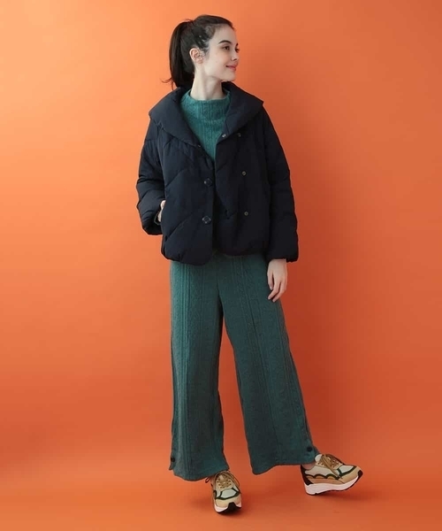 Jocomomola（ホコモモラ）の「ナイロンワッシャーショートダウン