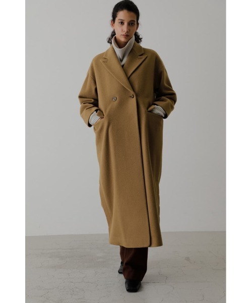 RIM.ARK Double breast maxi CT 36 ブラック RIM.ARK | Double breasted stole down CT (COATS ) |RIM.ARK