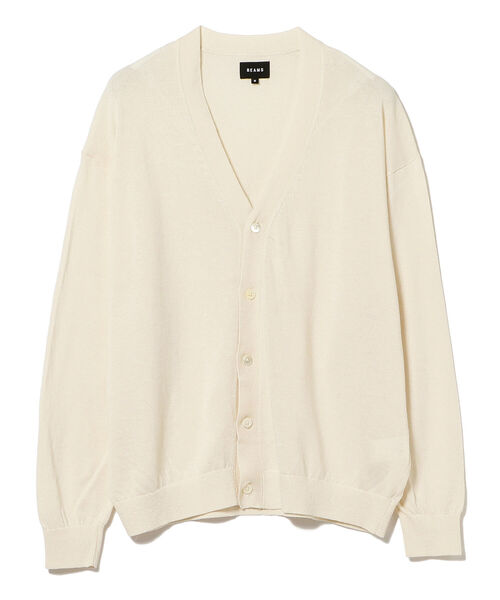 BEAMS（ビームス）の「BEAMS / 美濃和紙 イージー カーディガン（ニット/セーター・メンズ・オフホワイト/チャコールグレー・SMALL/MEDIUM/LARGE/X-LARGE）」の11枚目の写真