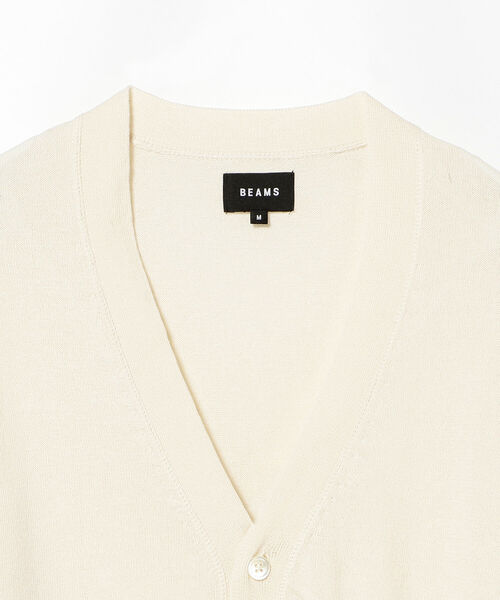BEAMS（ビームス）の「BEAMS / 美濃和紙 イージー カーディガン（ニット/セーター・メンズ・オフホワイト/チャコールグレー・SMALL/MEDIUM/LARGE/X-LARGE）」の12枚目の写真