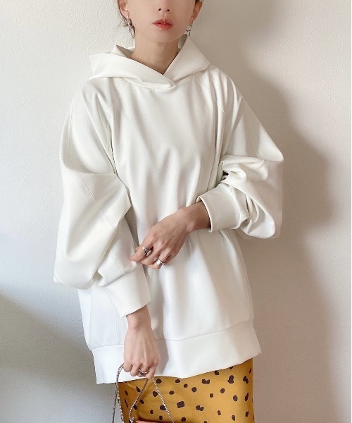 AZUL ENCANTO（アズールエンカント）の「フーディトップス（パーカー・レディース・ホワイト/ブラック/キャメル・FREE）」の20枚目の写真