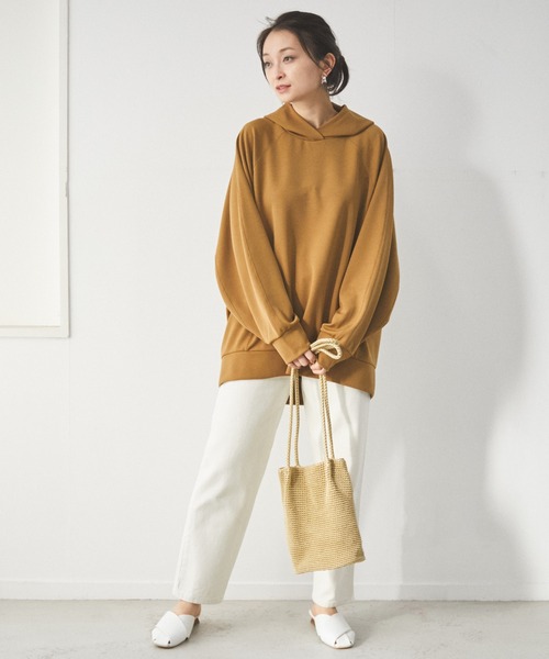 AZUL ENCANTO（アズールエンカント）の「フーディトップス（パーカー・レディース・ホワイト/ブラック/キャメル・FREE）」の22枚目の写真