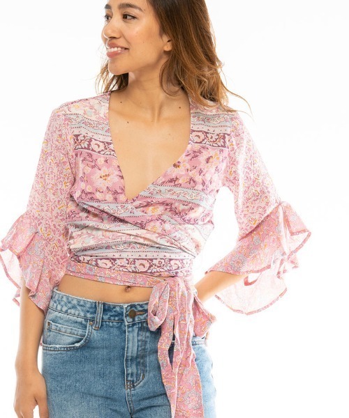 Billabong レディース Summer Glow デザイントップス 年秋冬モデル ビラボン エスニック フリル シャツ ブラウス Billabong ビラボン のファッション通販 Zozotown