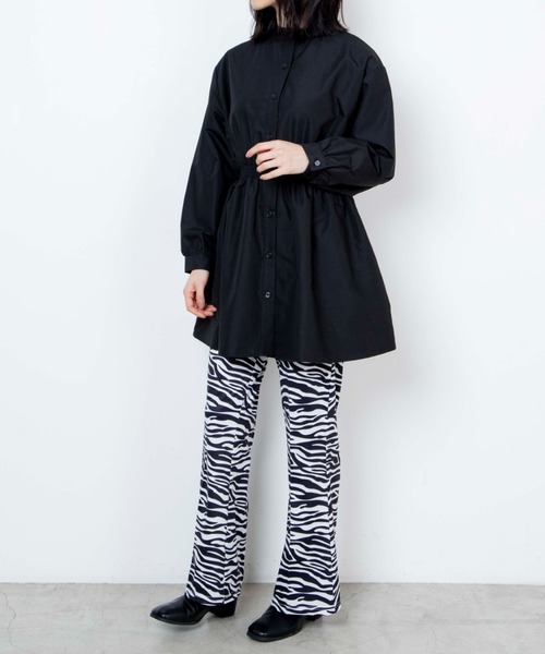 WEGO（ウィゴー）の「WEGO/ボリュームスリーブチュニック（チュニック・レディース・ホワイト/ブラック/ホワイト系その他・FREE）」の11枚目の写真