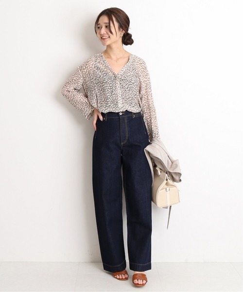 SLOBE IENA LE DENIM バギーパンツ 38 ブルーA セール】《追加2》LE DENIM バギーパンツ（デニムパンツ