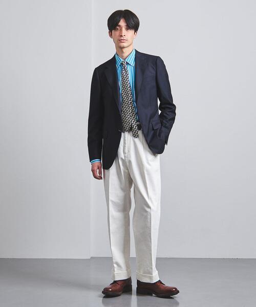 District（ディストリクト）の「＜District（ディストリクト）＞ 2プリーツ デニム ワイドパンツ（デニムパンツ・メンズ・ネイビー/オフホワイト・SMALL/MEDIUM/LARGE/X-SMALL）」の7枚目の写真