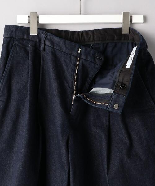 District（ディストリクト）の「＜District（ディストリクト）＞ 2プリーツ デニム ワイドパンツ（デニムパンツ・メンズ・ネイビー/オフホワイト・SMALL/MEDIUM/LARGE/X-SMALL）」の12枚目の写真