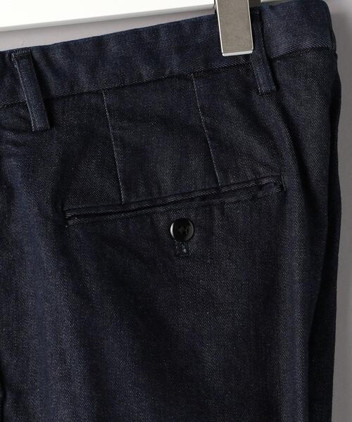 District（ディストリクト）の「＜District（ディストリクト）＞ 2プリーツ デニム ワイドパンツ（デニムパンツ・メンズ・ネイビー/オフホワイト・SMALL/MEDIUM/LARGE/X-SMALL）」の5枚目の写真