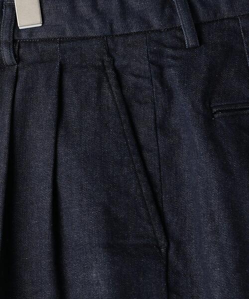 District（ディストリクト）の「＜District（ディストリクト）＞ 2プリーツ デニム ワイドパンツ（デニムパンツ・メンズ・ネイビー/オフホワイト・SMALL/MEDIUM/LARGE/X-SMALL）」の6枚目の写真