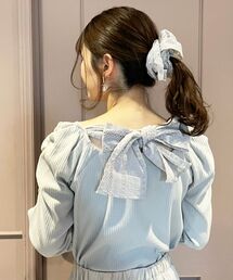 MAJESTIC LEGON | シュシュsetパワショルトップス(Tシャツ/カットソー)