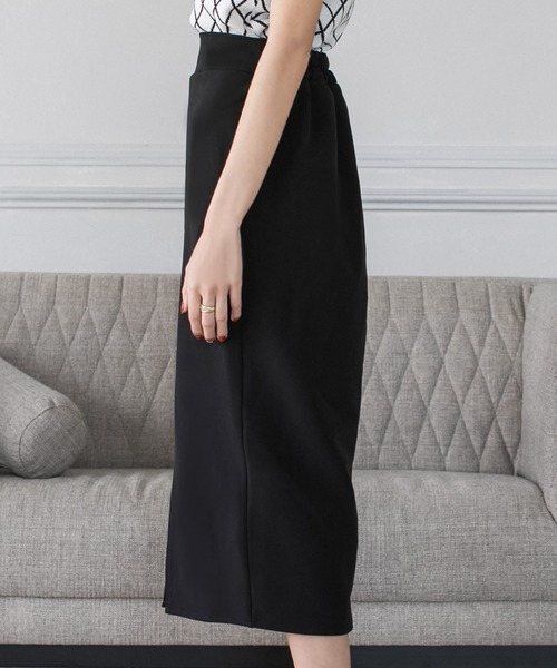 Julia Boutique（ジュリアブティック）の「センタースリットタイトスカート/21068（スカート・レディース・ブラック/ホワイト/ピンク/ネイビー・ONE）」の10枚目の写真