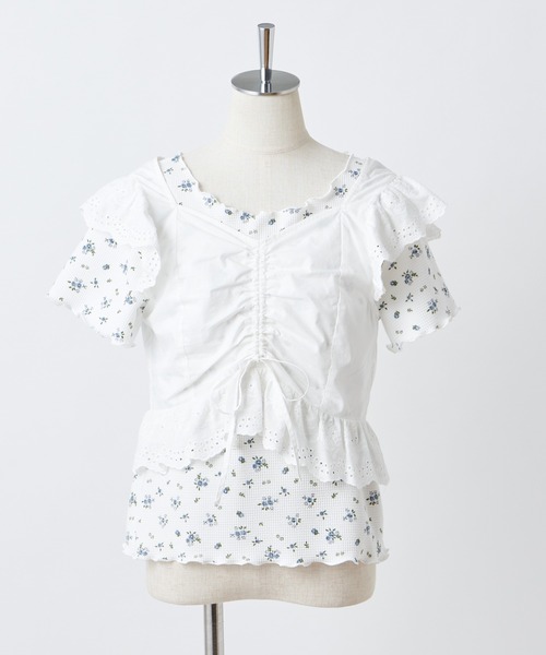 one after another NICE CLAUP(ワンアフターアナザーナイスクラップ)の「2枚セットテレコトップス(Tシャツ/カットソー・レディース・アイボリー/ホワイト系その他/ブラウン・FREE)」の22枚目の写真