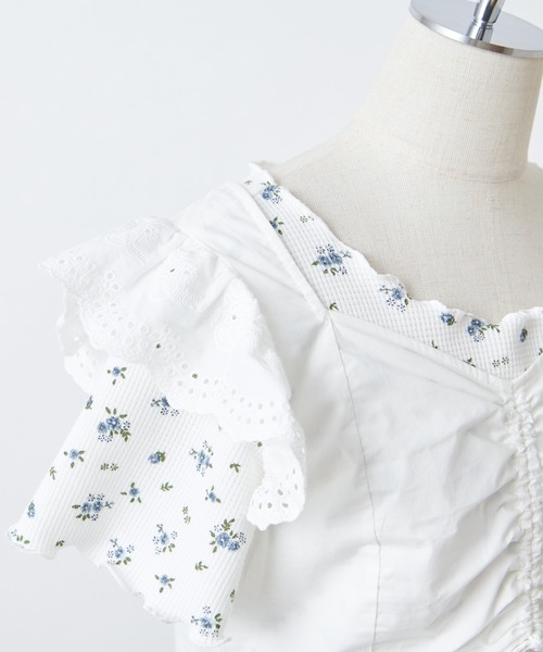 one after another NICE CLAUP(ワンアフターアナザーナイスクラップ)の「2枚セットテレコトップス(Tシャツ/カットソー・レディース・アイボリー/ホワイト系その他/ブラウン・FREE)」の14枚目の写真