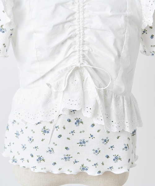 one after another NICE CLAUP(ワンアフターアナザーナイスクラップ)の「2枚セットテレコトップス(Tシャツ/カットソー・レディース・アイボリー/ホワイト系その他/ブラウン・FREE)」の19枚目の写真